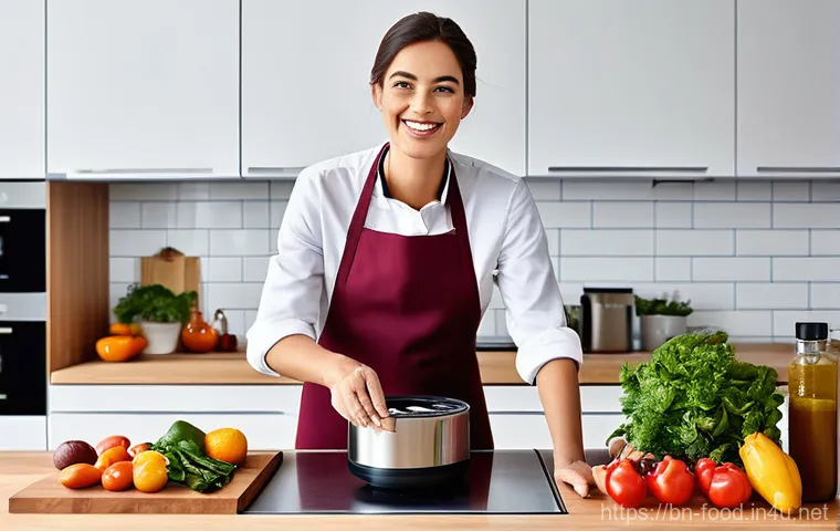 주방 기기와 식자재의 상관관계 - **Prompt 1: A Modern Culinary Hub**
    "A brightly lit, contemporary kitchen with sleek, stainless ...